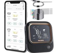 Termómetro para parrilla y horno con Bluetooth y Wi-Fi, con 4 sondas – termómetro para carne