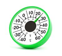 Termómetros mecánicos de ventana con escala ABS medidor de temperatura perfecto para invernadero, sol, habitación, cafetería, termografía acrílica