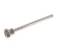 Termopozo de acero inoxidable G 1/2 pulg. fijado con pernos para vástago de 160 mm Máx. 600°C y 25 bares