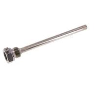 Termopozo de acero St35 G 1/2 pulgada para vástago de 160 mm Máx. 600°C y 25 barras