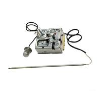 Termostato 0-40 ° C ajustable para calentador de ventilador de 15 kW 16 A 400 V Interruptor térmico WK-R36 de seguridad automática con corte de seguridad sensores de temperatura dobles Reinicio manual