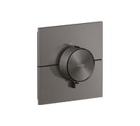 Termostato AXOR ShowerSelect ID de hansgrohe, Highflow, empotrado, angular, 36774340, Color: Cromo negro cepillado