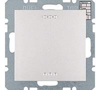 Termostato con BCU sin control manual, series berker S.1/ B.3/ B.7 de hager, aluminio