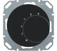 Termostato Hager Berker Negro Brillante Con Contacto Conmutado R1R3 - 20262045