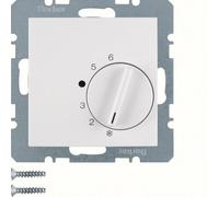 Termostato de ambiente Hager Berker con contacto inversor Blanco - 20261909