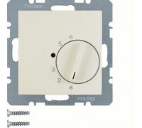 Termostato de ambiente Hager Berker con contacto inversor blanco brillante - 20268982