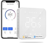 Termostato de caldera inteligente WiFi Meross, termostato de calefacción de pared para calderas de gas/agua, compatible con Apple HomeKit, Alexa, Google Assistant.