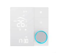 Termostato de calefacción inteligente WiFi para sistemas eléctricos y de agua por suelo radiante, pantalla LCD a color con temporizador y bloqueo infantil, controlador de caldera montado en la pared