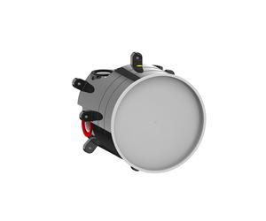 Termostato de cuerpo empotrado Gessi Hi-Fi con botón de encendido/apagado, desconector, filtro y preapagado, 38268031