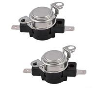 Termostato de horno de gama WP4449751 para cocinas domésticas (2 piezas) | Mezcla robusta de metal y plástico, acabado negro, larga durabilidad, resiste altos niveles de calor de cocina