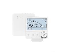 Termostato de pared Tuya Smart WiFi para caldera, control preciso de la temperatura, carcasa ABS, 10 x 9,7 x 2,3 cm, color blanco, fácil instalación, control remoto mediante aplicación (modelo regular