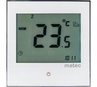 Termostato de temperatura táctil para montaje empotrado, con sensor de 2,5 metros, color blanco, modelo RTD-02-BIA