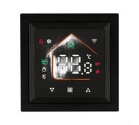 Termostato digital inteligente para zigbee para control de varias habitaciones, soporta 50 válvulas, gestión precisa de la calefacción, soporte de pared ABS, 9 x 9 cm (negro 3A hidrónico)