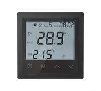 Termostato digital Pantalla táctil LCD Bloqueo infantil Calefacción de piso | Pantalla táctil LCD, sensores internos/externos, seguridad de bloqueo infantil, control de calefacción por suelo radiante