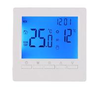 Termostato digital programable con LCD, 5 - 90 °C, termostato inteligente para Homematic IP, Bosch Smart Home, Shelly, Zigbee, fácil montaje, incluye tornillos