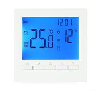 Termostato digital programable para caldera de gas, termostato digital para calefacción doméstica, con bloqueo de seguridad y función anticongelante