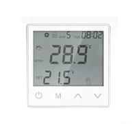 Termostato Eléctrico Pared con Sensor Dual Temperatura(white) | 16A alta para carga, programación semanal 7 días, ahorro , compatible suelo radiante eléctrico
