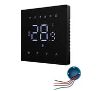 Termostato empotrado, color , pantalla táctil, conexión Wi-Fi, programable, para sistemas de calefacción por suelo radiante eléctricos