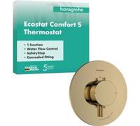 Hansgrohe Ecostat Comfort S grifo para ducha empotrado con termostato oro 33714990