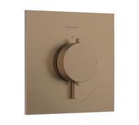 Termostato empotrado hansgrohe Ecostat Comfort E para 1 consumidor, 33710140, Color: Bronce cepillado