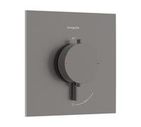 Termostato empotrado hansgrohe Ecostat Comfort E para 1 consumidor, 33710340, Color: Cromo negro cepillado