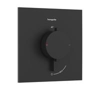 Termostato empotrado hansgrohe Ecostat Comfort E para 1 consumidor, 33710670, Color: negro mate