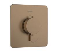 Termostato empotrado hansgrohe Ecostat Comfort Q para 1 consumidor, 33712140, Color: Bronce cepillado
