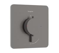 Termostato empotrado hansgrohe Ecostat Comfort Q para 1 consumidor, 33712340, Color: Cromo negro cepillado