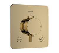 hansgrohe Ecostat Comfort Q 33717990 - Termostato de ducha empotrable con combinación de fusibles, grifo de ducha con bloqueo de seguridad (SafetyStop) a 40 °C, termostato para 2 consumidores, acabado