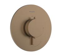 Termostato empotrado hansgrohe Ecostat Comfort S para 1 consumidor, 33714140, Color: Bronce cepillado