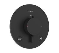 Hansgrohe Ecostat Comfort S - Grifo termostático empotrado para 2 dispositivos, negro mate 33718670