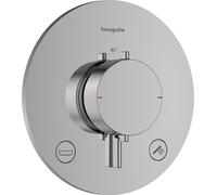 Termostato empotrado hansgrohe Ecostat Comfort S para 2 consumidores con combinación de fusibles integrada, 33718000, Color: cromado
