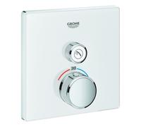 Termostato Grohe Grohtherm SmartControl con una válvula de cierre, pared de color rosa luna blanco, 29153LS0