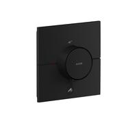 Termostato hansgrohe AXOR ShowerSelect ID, Highflow, empotrado, 1 consumidor, una salida adicional, angular, 36777670, Color: negro mate