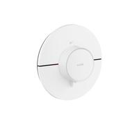Termostato hansgrohe AXOR ShowerSelect ID, Highflow, empotrado, redondo, 36759700, Color: Blanco mate