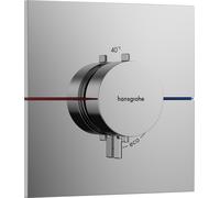 Termostato hansgrohe ShowerSelect Comfort E, empotrado, 1 consumidor, roseta cuadrada, 15574000, Color: cromado