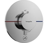 termostato hansgrohe ShowerSelect Comfort S, empotrado, 1 consumidor, una salida adicional, roseta redonda, 15562000, Color: cromado