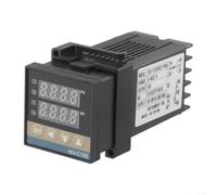 Termostato inteligente 0-400C K-Type Sensor Entrada | Soporte de sensor tipo K, entrada de CA 100-240V, pantalla LED, precisión precisa del 0,1%