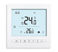 Termostato inteligente con pantalla táctil WiFi, controlador de temperatura WiFi montado en la pared, termostato digital programable para Tuya para caldera de gas (agua2)