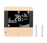 Termostato inteligente de unidad fan coil digital con pantalla LCD, controlador de temperatura para aire acondicionado central con modo de ventilador de 4 velocidades y sensor (WiFi, (Control por voz