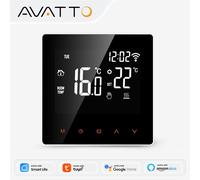 Termostato Inteligente WiFi AVATTO para Calefacción Eléctrica, Caldera de Agua y Gas, Control Remoto de Temperatura, Compatible con Tuya, Alexa, Google Home WiFi ElectricHeating