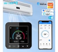 Termostato inteligente WiFi para aire acondicionado, controlador infrarrojo de temperatura y humedad, alimentación USB, pantalla táctil LCD, Google Home, Alexa 3 Pcs