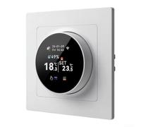 Termostato Pared para Gas y Agua Caliente Compatible WiFi(Water heating) | Giratorio intuitivo, control para preciso suelo radiante, ahorro energético, para compacto 10cm