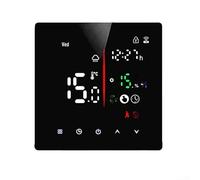 Termostato programable WiFi para aplicación Tuya, controlador de temperatura inteligente con pantalla táctil con control remoto para acceso, bloqueo infantil y pantalla meteorológica para sistemas de