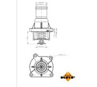 Termostato, refrigerante EASY FIT NRF 725046