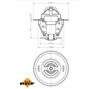 Termostato, refrigerante EASY FIT NRF 725161