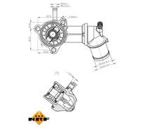 Termostato, refrigerante EASY FIT NRF 725164