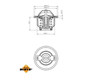 Termostato, refrigerante EASY FIT NRF 725205
