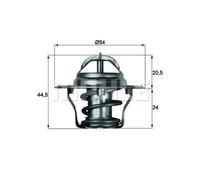 Termostato, refrigerante MAHLE TX 4 87D