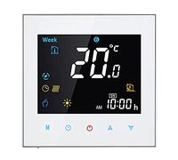 Termostato WiFi Beca BHT-3000GCLW Pantalla táctil LCD 3A Calefacción de la caldera Termostato de control de programación inteligente con conexión WIFI Blanco